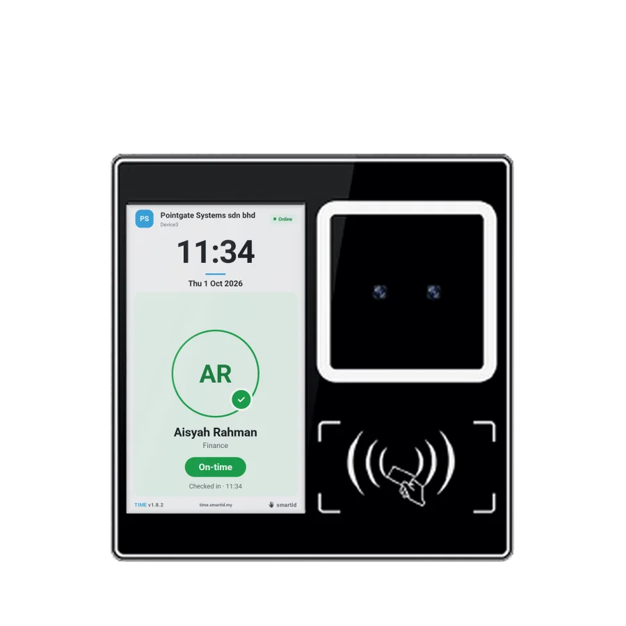 SID TM51-P wall terminal showing a green Checked in